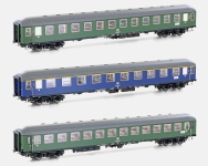 Hobbytrain H43041 - H0 - 3-tlg. Set Personenwagen D1213, DB, Ep. VIa - AC